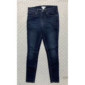 H&M Denim Womens  Jeans Size‎ 6 Skinny Blue W 27 L30 Stretch Cotton Blend